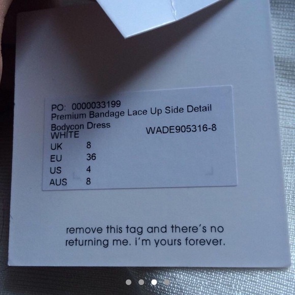 MISSGUIDED bandage dress, UK8, Brand new - Picture 4 of 4